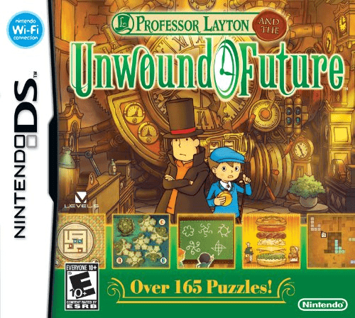 Professor Layton and the Unwound Future Cover